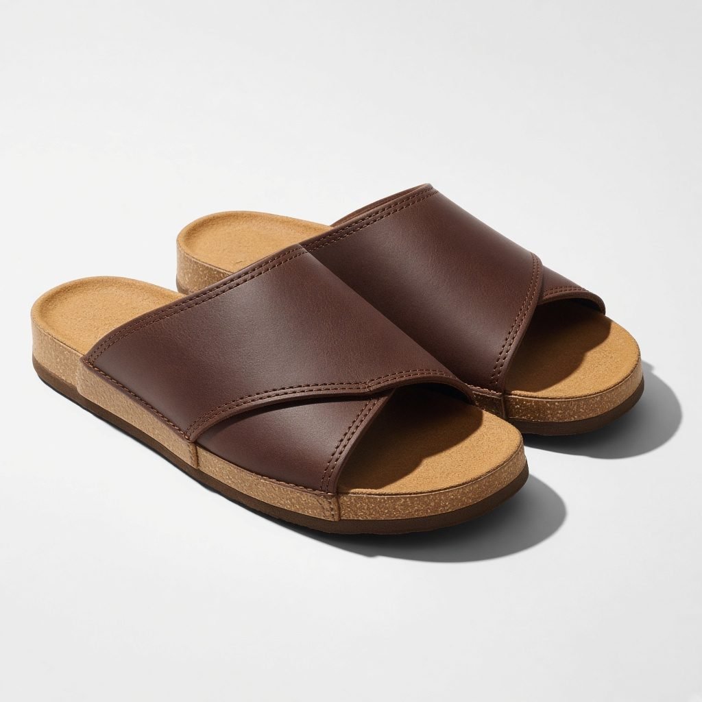 Unisex-Hausschuh Rindleder, Braun